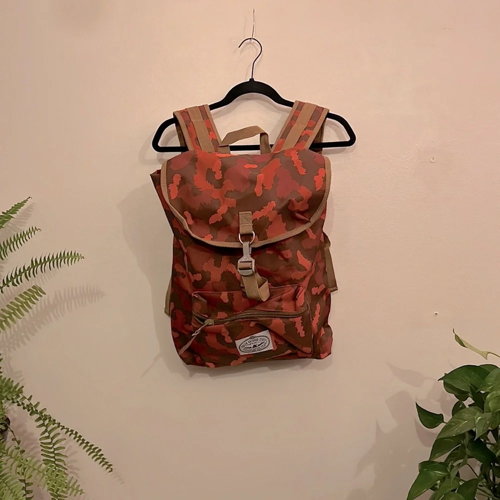 Poler Outdoor Stuff Orange / Brown Camo Backpack